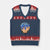 Blue Ice Cream Cone Baseball Glove Drip V-Neck Knit Sweater Vest TS02 Navy Red Print Your Wear