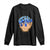 Blue Ice Cream Cone Baseball Glove Drip Long Sleeve Shirt TS02 Black Print Your Wear