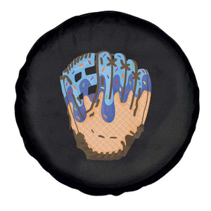 Blue Ice Cream Cone Baseball Glove Drip Spare Tire Cover TS02 Print Your Wear