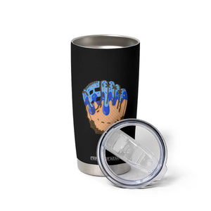 Blue Ice Cream Cone Baseball Glove Drip Tumbler Cup TS02 Print Your Wear
