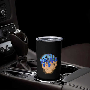 Blue Ice Cream Cone Baseball Glove Drip Tumbler Cup TS02 Print Your Wear