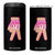 Pink Ice Cream Baseball Glove Sprinkles Drip 4 in 1 Can Cooler Tumbler Funny V Sign TS02 One Size: 16 oz Black Print Your Wear