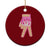 Pink Ice Cream Baseball Glove Sprinkles Drip Ceramic Ornament Funny V Sign TS02 1pc Red Print Your Wear