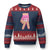 Pink Ice Cream Baseball Glove Sprinkles Drip Ugly Christmas Sweater Funny V Sign TS02 Navy Red Print Your Wear
