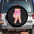 Pink Ice Cream Baseball Glove Sprinkles Drip Spare Tire Cover Funny V Sign TS02 No hole Black Print Your Wear
