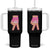 Pink Ice Cream Baseball Glove Sprinkles Drip Tumbler With Handle Funny V Sign TS02 One Size: 40 oz Black Print Your Wear