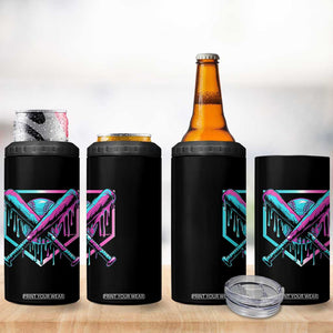 Baseball Drip Ice Cream Dripping 4 in 1 Can Cooler Tumbler TS02 Print Your Wear