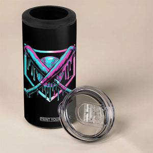 Baseball Drip Ice Cream Dripping 4 in 1 Can Cooler Tumbler TS02 Print Your Wear