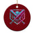 Baseball Drip Ice Cream Dripping Ceramic Ornament TS02 1pc Red Print Your Wear