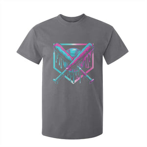 Baseball Drip Ice Cream Dripping T Shirt For Kid TS02 Charcoal Print Your Wear