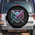 Baseball Drip Ice Cream Dripping Spare Tire Cover TS02 No hole Black Print Your Wear