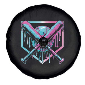 Baseball Drip Ice Cream Dripping Spare Tire Cover TS02 Print Your Wear