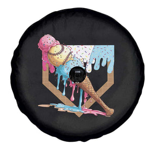 Baseball Home Ice Cream Dripping Spare Tire Cover TS02 Print Your Wear