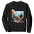 Baseball Home Ice Cream Dripping Sweatshirt TS02 Black Print Your Wear