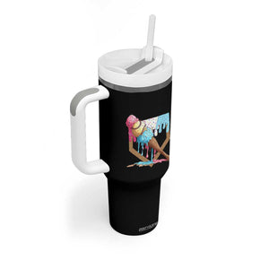 Baseball Home Ice Cream Dripping Tumbler With Handle TS02 Print Your Wear