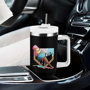 Baseball Home Ice Cream Dripping Tumbler With Handle TS02 Print Your Wear