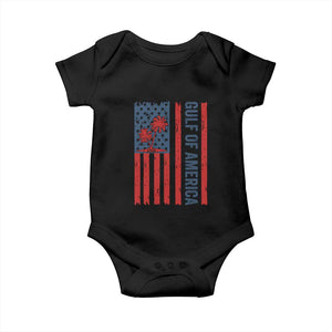 Funny Gulf Of US America Est 2025 Baby Onesie USA American Flag TS02 Black Print Your Wear