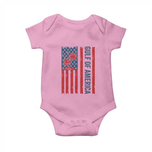 Funny Gulf Of US America Est 2025 Baby Onesie USA American Flag TS02 Light Pink Print Your Wear