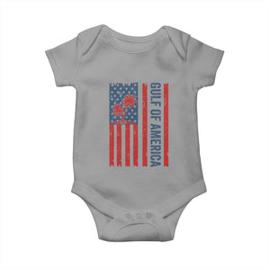 Funny Gulf Of US America Est 2025 Baby Onesie USA American Flag TS02 Sport Gray Print Your Wear