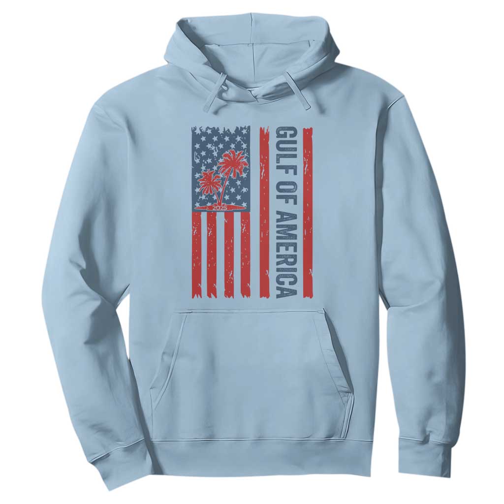 Funny Gulf Of US America Est 2025 Hoodie USA American Flag TS02 Light Blue Print Your Wear