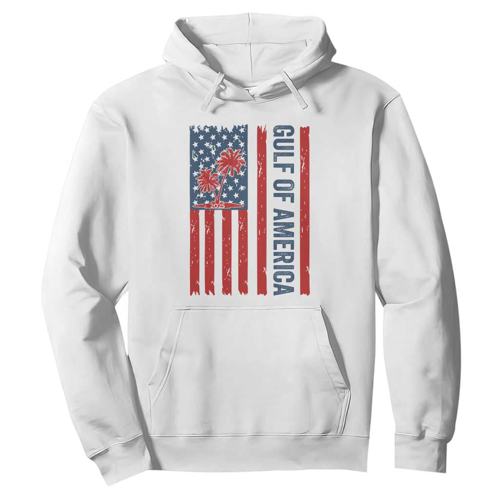 Funny Gulf Of US America Est 2025 Hoodie USA American Flag TS02 White Print Your Wear