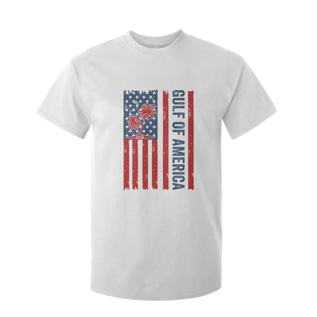 Funny Gulf Of US America Est 2025 T Shirt For Kid USA American Flag TS02 White Print Your Wear