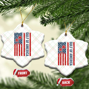 Funny Gulf Of US America Est 2025 Ceramic Ornament USA American Flag TS02 Print Your Wear