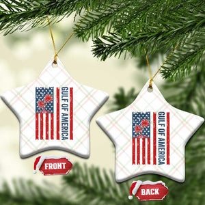Funny Gulf Of US America Est 2025 Ceramic Ornament USA American Flag TS02 Print Your Wear
