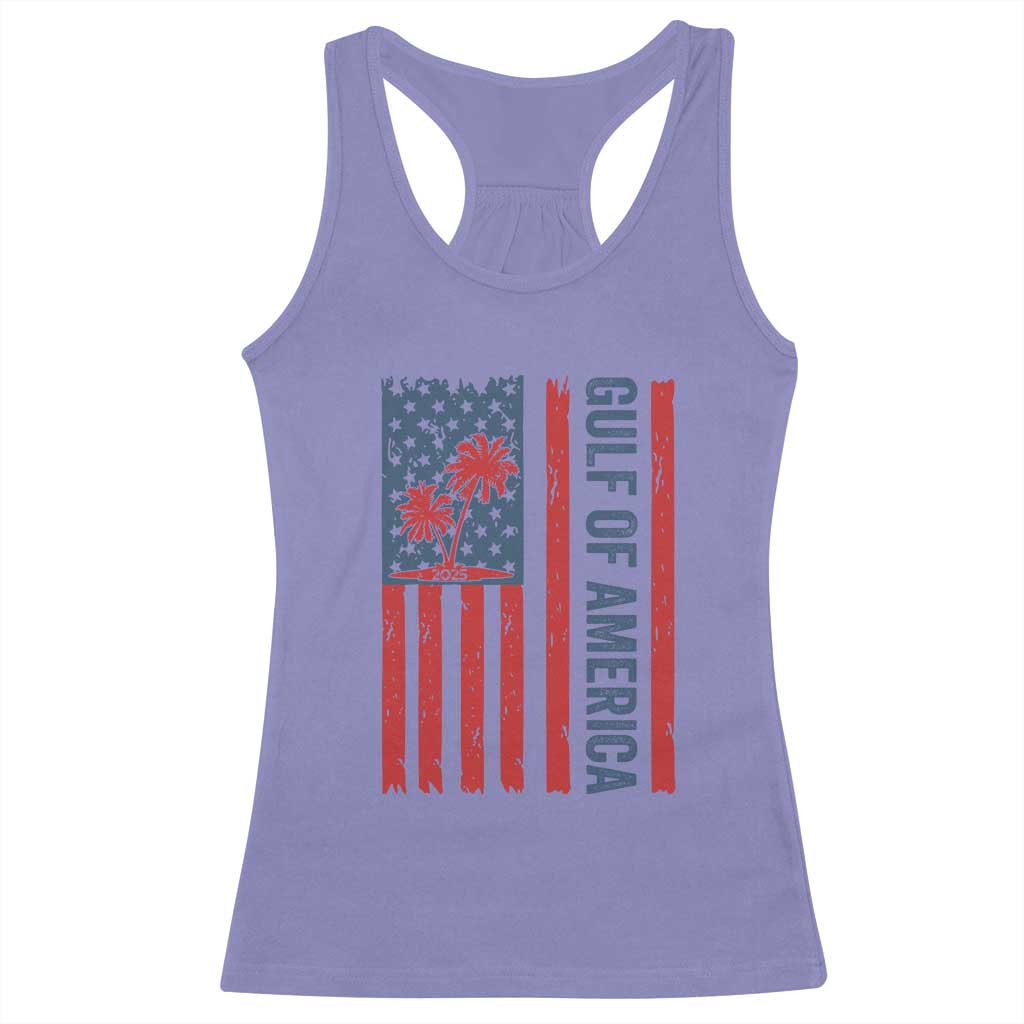 Funny Gulf Of US America Est 2025 Racerback Tank Top USA American Flag TS02 Violet Print Your Wear