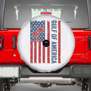 Funny Gulf Of US America Est 2025 Spare Tire Cover USA American Flag TS02 White Print Your Wear