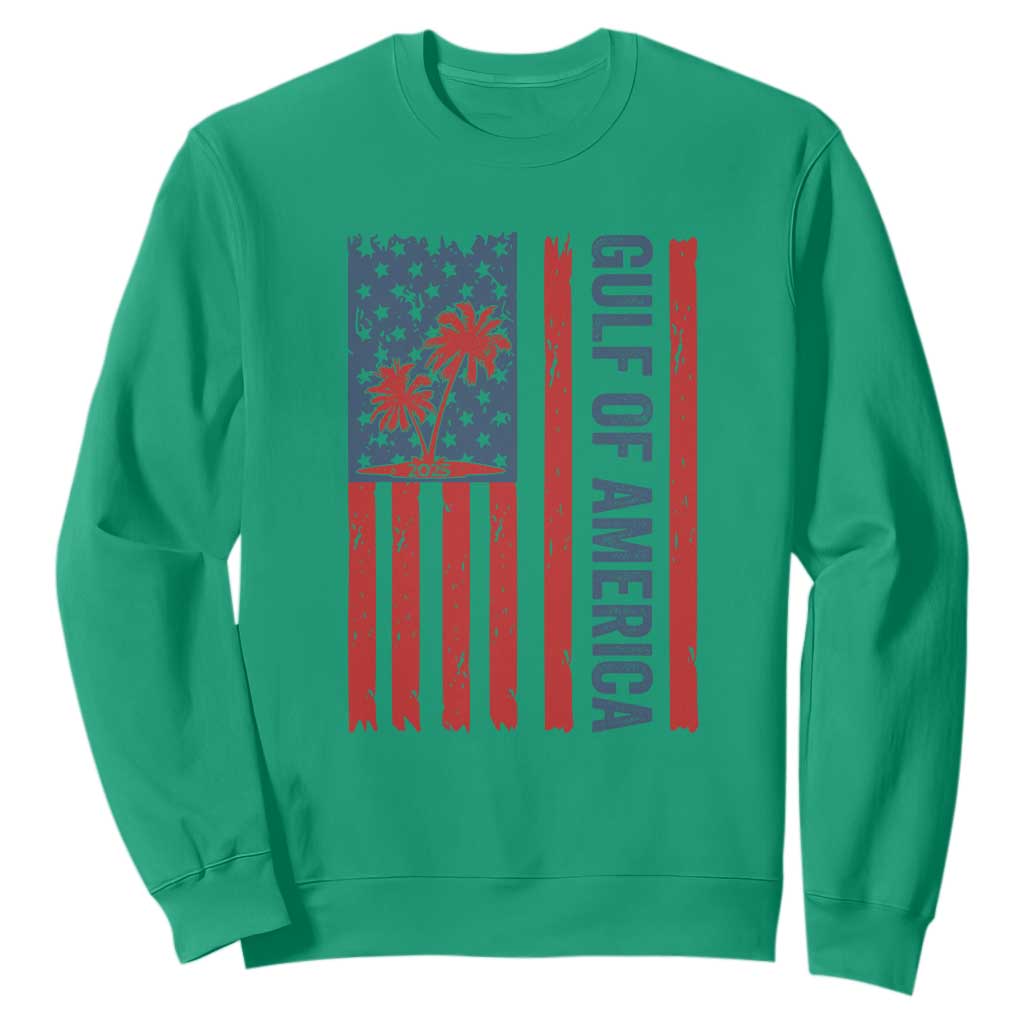 Funny Gulf Of US America Est 2025 Sweatshirt USA American Flag TS02 Irish Green Print Your Wear