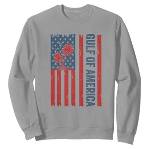 Funny Gulf Of US America Est 2025 Sweatshirt USA American Flag TS02 Sport Gray Print Your Wear