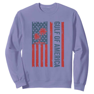 Funny Gulf Of US America Est 2025 Sweatshirt USA American Flag TS02 Violet Print Your Wear
