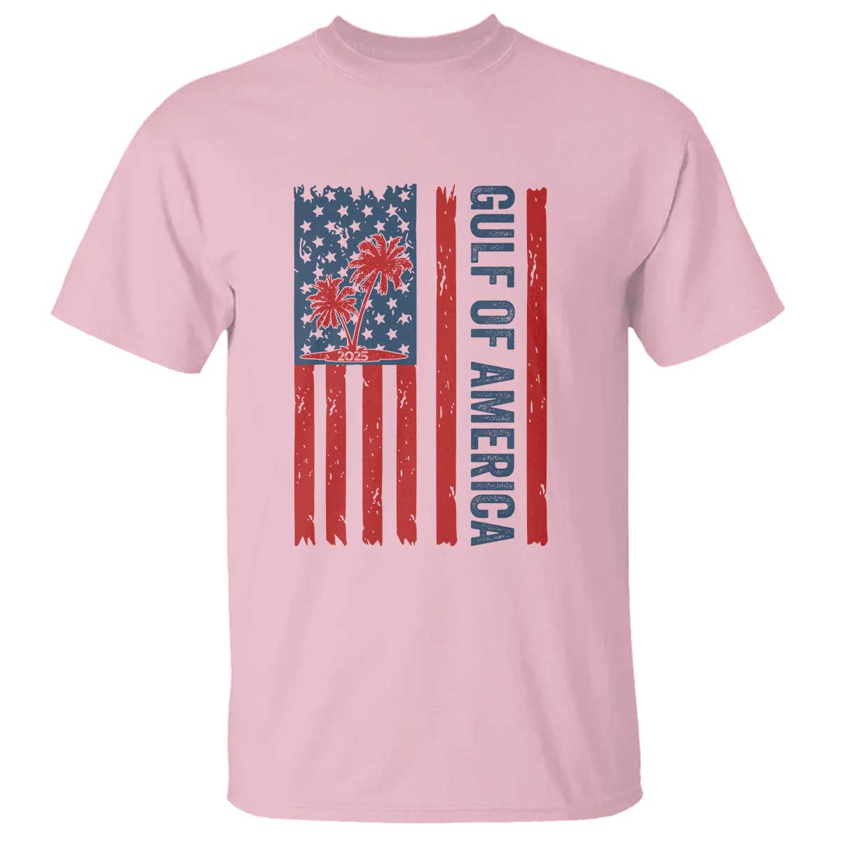 Funny Gulf Of US America Est 2025 T Shirt USA American Flag TS02 Light Pink Print Your Wear
