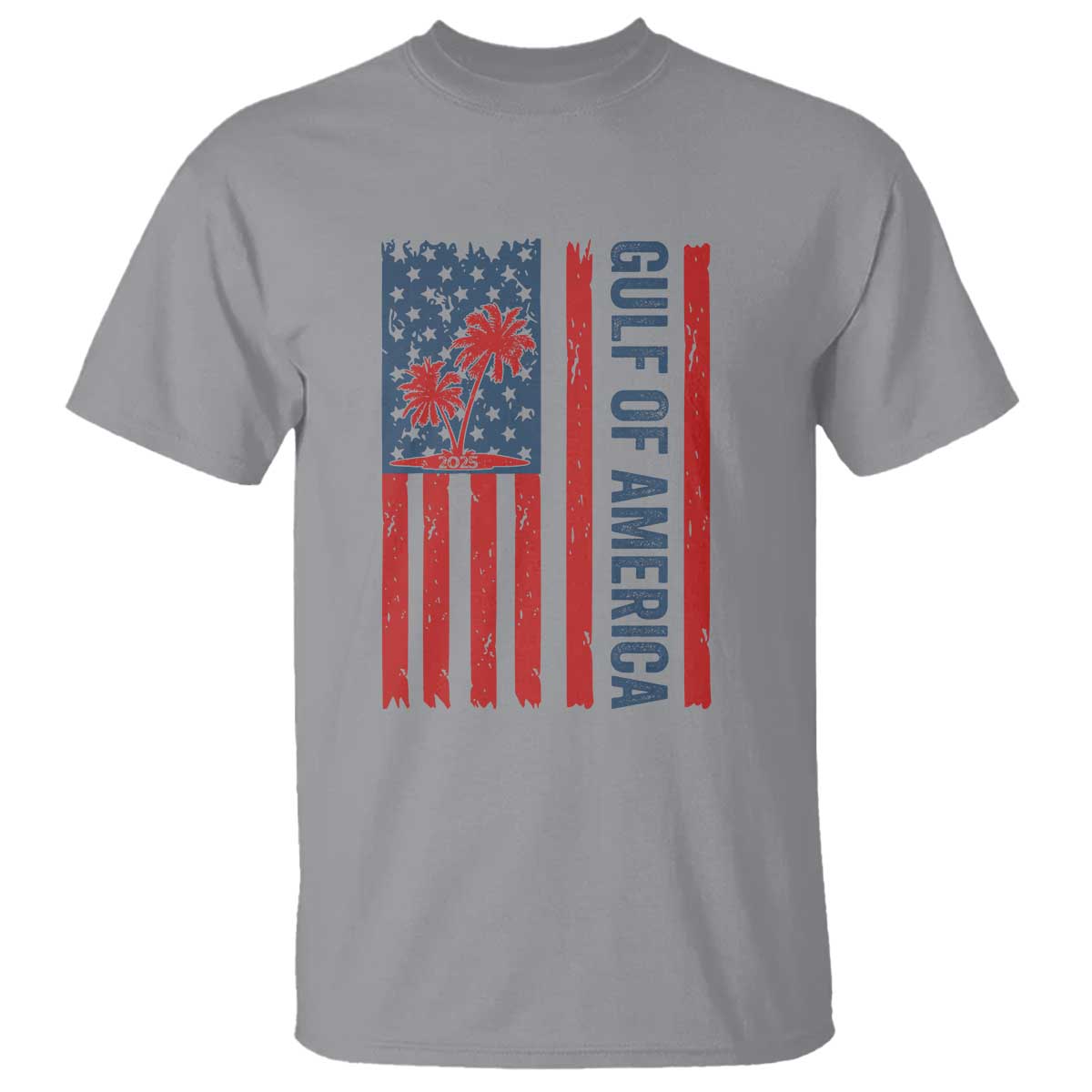 Funny Gulf Of US America Est 2025 T Shirt USA American Flag TS02 Sport Gray Print Your Wear