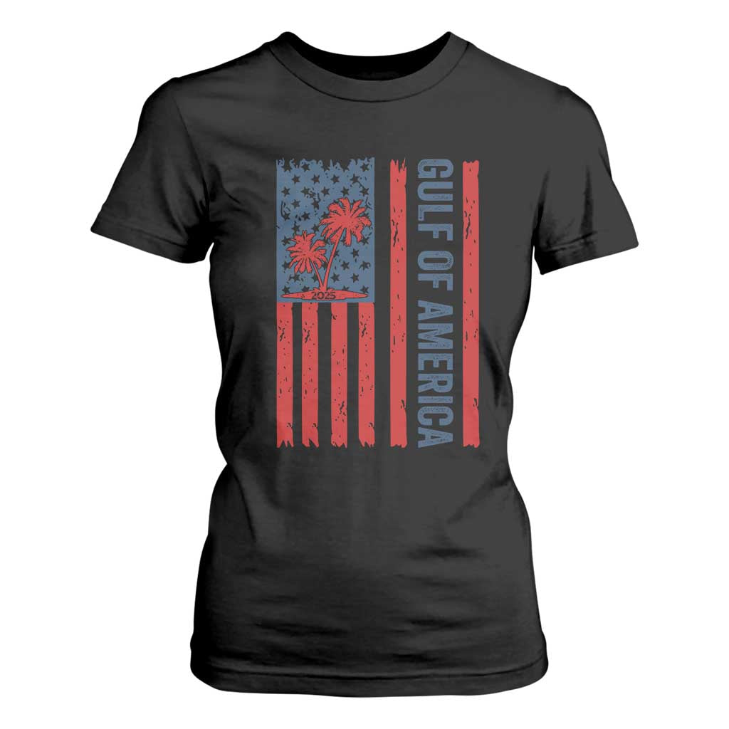 Funny Gulf Of US America Est 2025 T Shirt For Women USA American Flag TS02 Black Print Your Wear