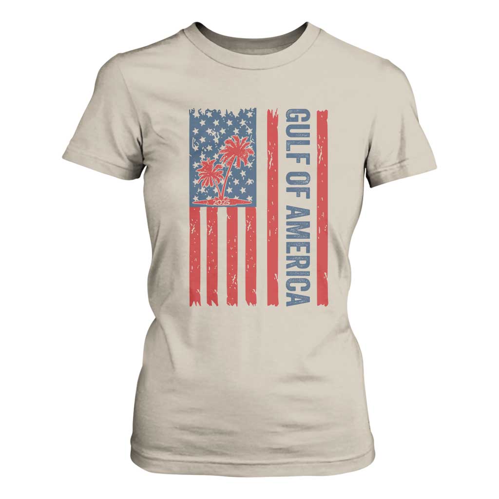 Funny Gulf Of US America Est 2025 T Shirt For Women USA American Flag TS02 Sand Print Your Wear