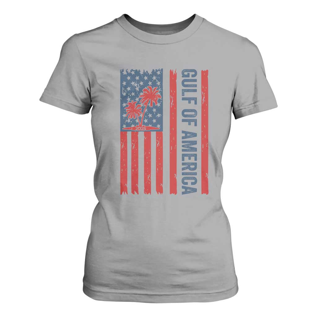 Funny Gulf Of US America Est 2025 T Shirt For Women USA American Flag TS02 Sport Gray Print Your Wear