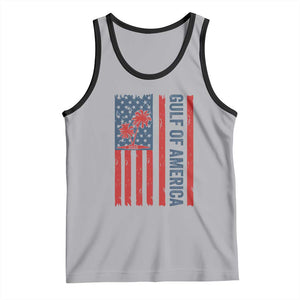 Funny Gulf Of US America Est 2025 Tank Top USA American Flag TS02 Athletic Heather Black Print Your Wear