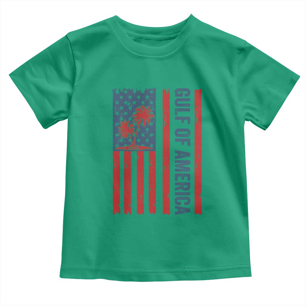 Funny Gulf Of US America Est 2025 Toddler T Shirt USA American Flag TS02 Irish Green Print Your Wear