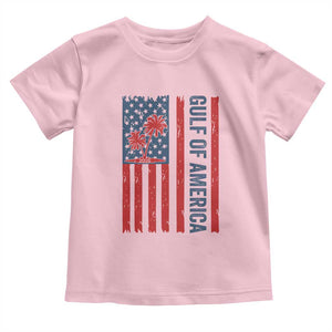 Funny Gulf Of US America Est 2025 Toddler T Shirt USA American Flag TS02 Light Pink Print Your Wear