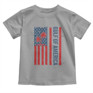 Funny Gulf Of US America Est 2025 Toddler T Shirt USA American Flag TS02 Sport Gray Print Your Wear