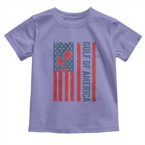 Funny Gulf Of US America Est 2025 Toddler T Shirt USA American Flag TS02 Violet Print Your Wear