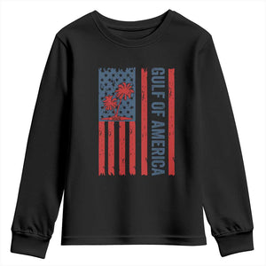 Funny Gulf Of US America Est 2025 Youth Sweatshirt USA American Flag TS02 Black Print Your Wear
