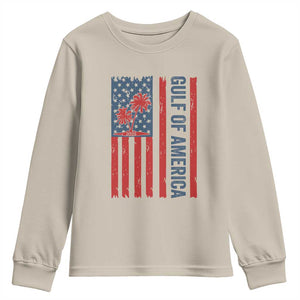 Funny Gulf Of US America Est 2025 Youth Sweatshirt USA American Flag TS02 Sand Print Your Wear