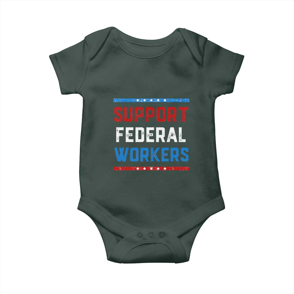 Support Federal Workers Baby Onesie Patriotic Protect Defend Employee Solidarity TS02 Print Your Wear