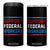 Support Federal Workers 4 in 1 Can Cooler Tumbler Patriotic Protect Defend Employee Solidarity TS02 One Size: 16 oz Black Print Your Wear