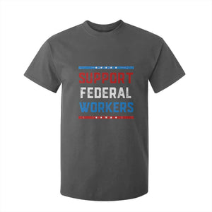 Support Federal Workers T Shirt For Kid Patriotic Protect Defend Employee Solidarity TS02 Dark Heather Print Your Wear