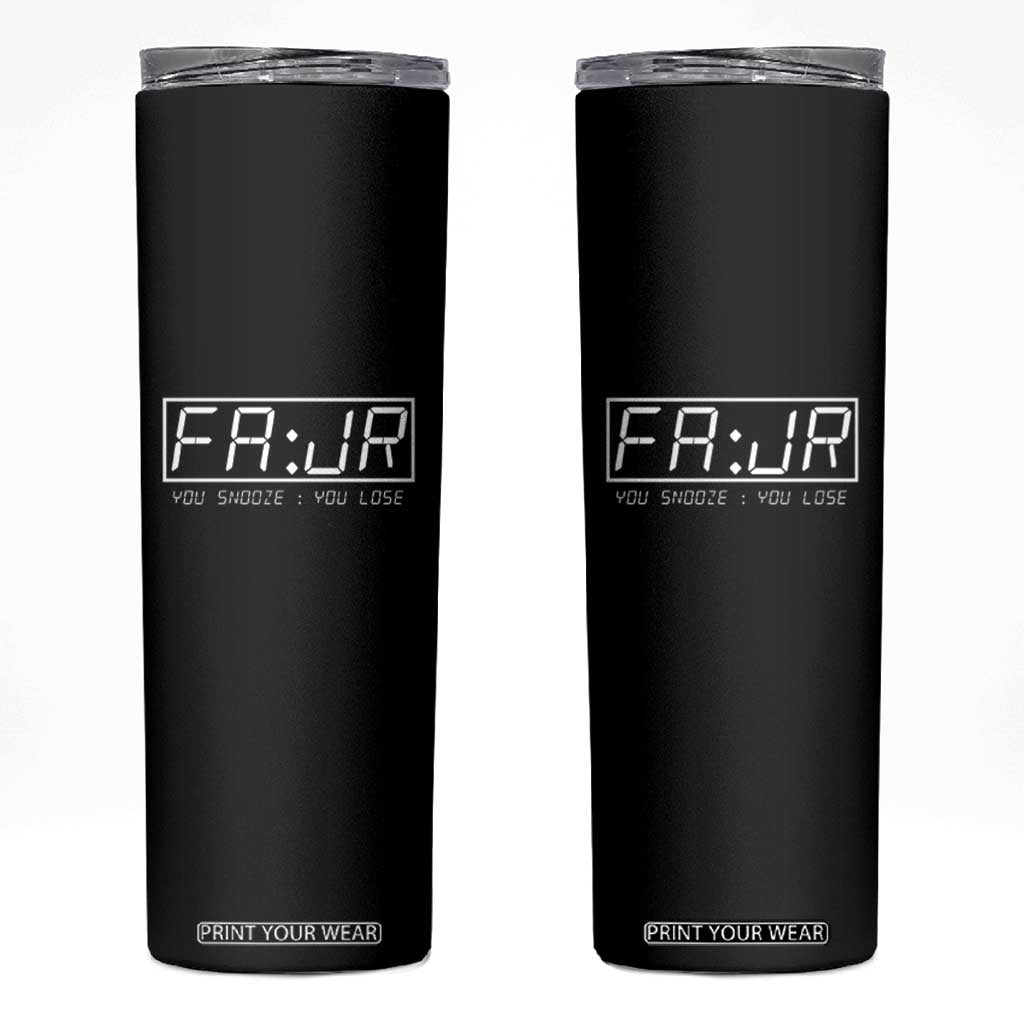 Fajr Time Muslim Skinny Tumbler Ramadan Mubarak Kareem TS02 Black Print Your Wear