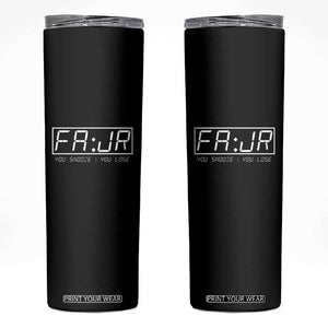Fajr Time Muslim Skinny Tumbler Ramadan Mubarak Kareem TS02 Black Print Your Wear